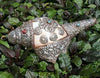 Ritual Items,One of a Kind,Tibetan Style Default Silver decorated Conch Shell un022