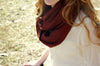 Scarves Default 100% Pashmina Shawl in Chocolate Brown fb127