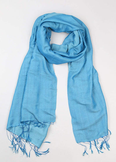 Scarves Default Water Pashmina Scarf in Beautiful Blue fb520