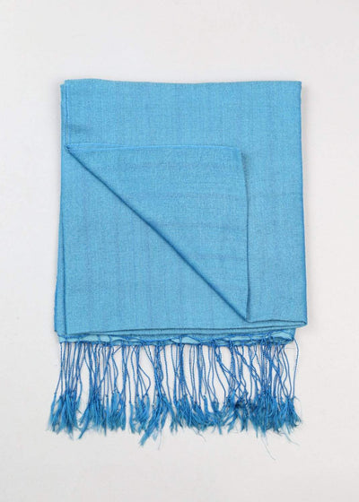 Scarves Default Water Pashmina Scarf in Beautiful Blue fb520