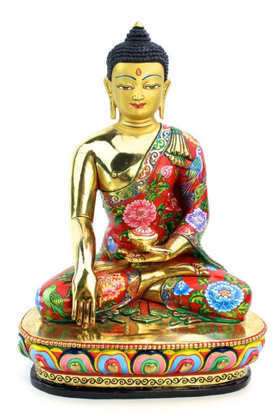 Statues Default One of a Kind Hand Painted Shakyamuni Statue st097g