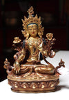 Statues,New Items,Tibetan Style Default White Tara 8 Inch Painted Bronze Statue st063