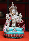 Statues,One of a Kind,New Items,Tibetan Style Default Museum Quality 13 inch White Tara Statue st072
