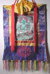 Thangkas,Fabrics,Tibetan Style Default Green Tara Silk Thangka th003