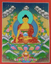 Thangkas,Gifts,Buddha,Tibetan Style,Deities Default Ready to Frame Shakyamuni Tibetan Thangka th120