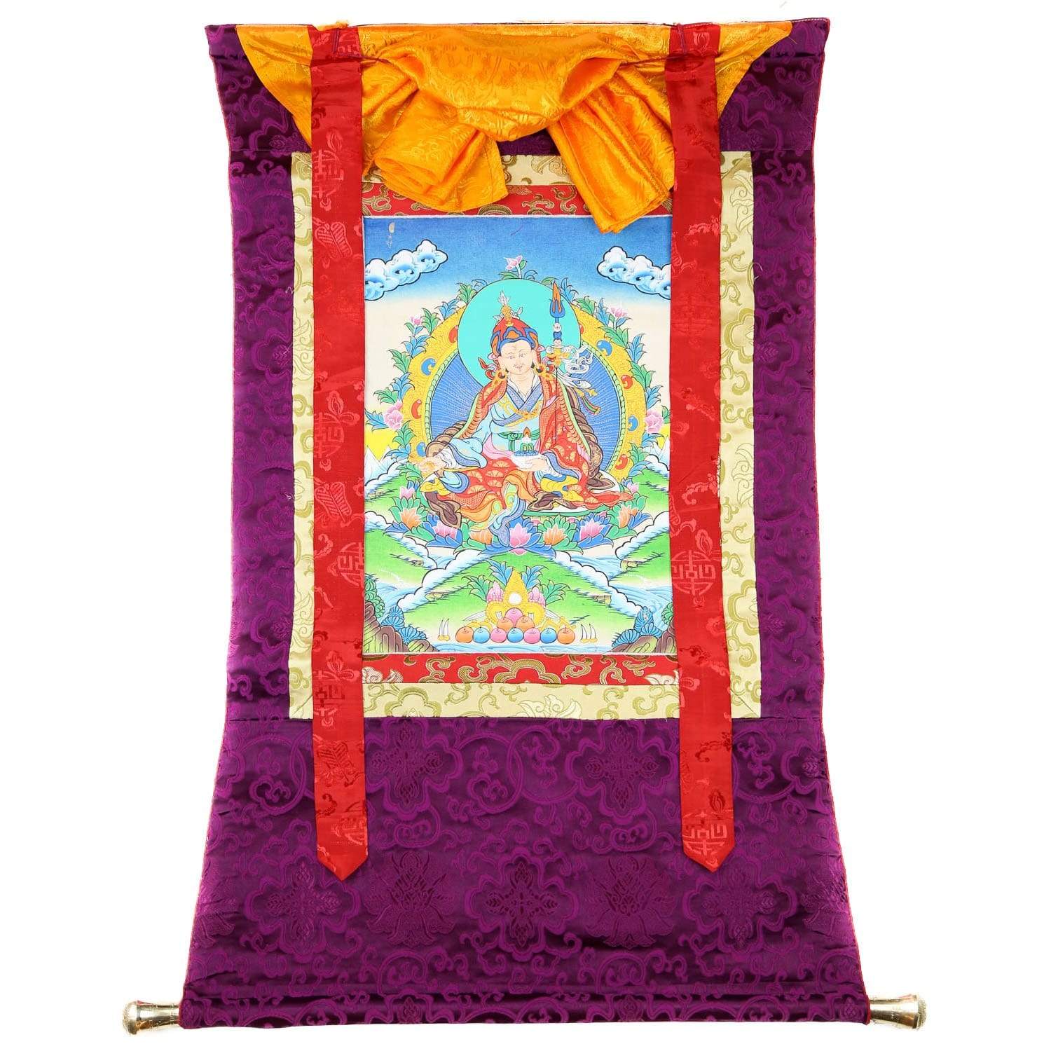 Thangkas Guru Rinpoche Framed Thangka TH175