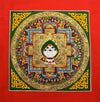 Thangkas,New Items Default Jewel Mandala on Green Thangka th098