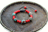 Wrist Malas Default Bright and Bold Red Tibetan Bracelet wm323