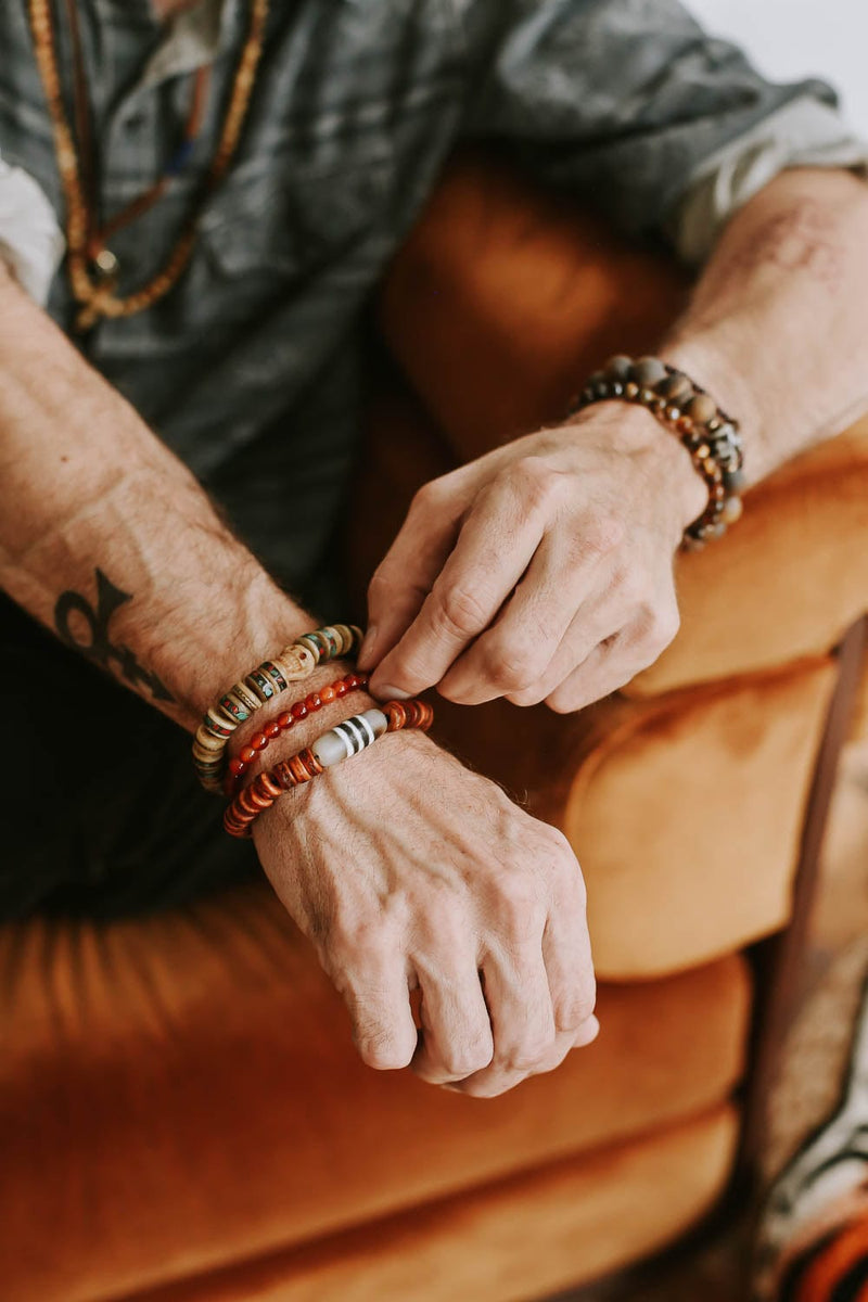 Wrist Malas Small Dzi Impermanence Bracelet WM625.SM