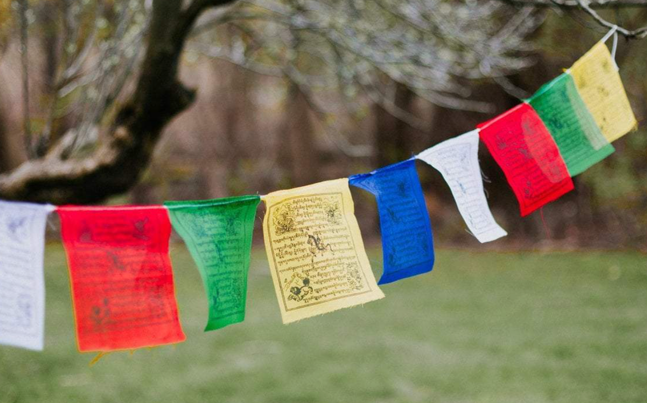Can anyone hang prayer flags