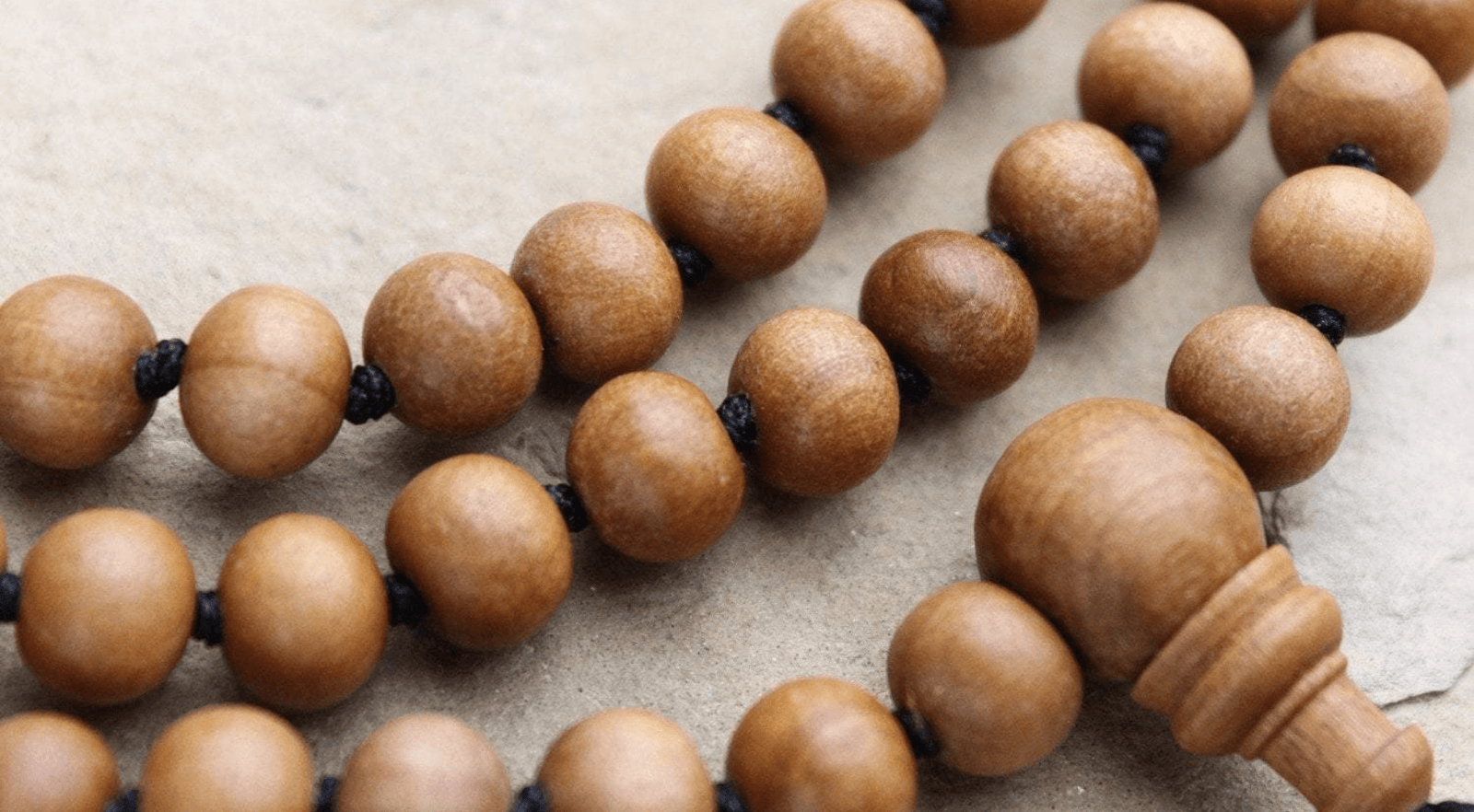 Knotted mala beads deals