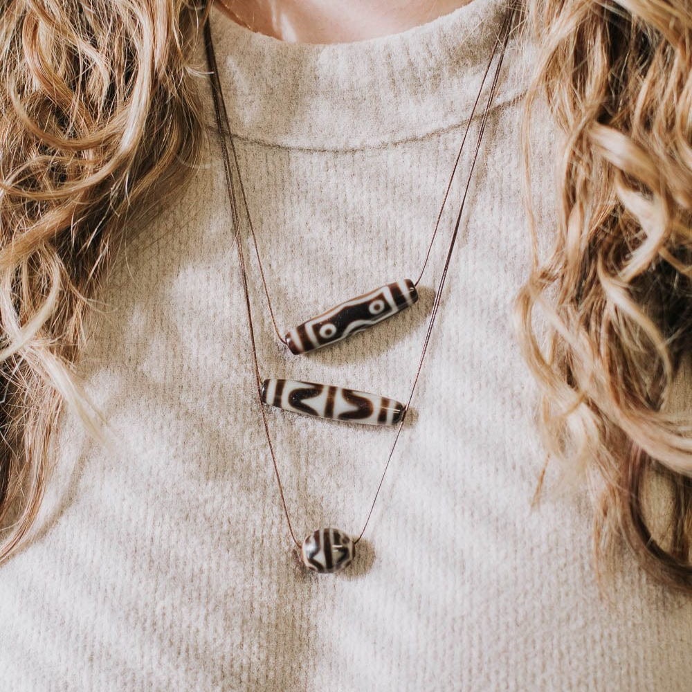 What do two eye dzi beads mean?