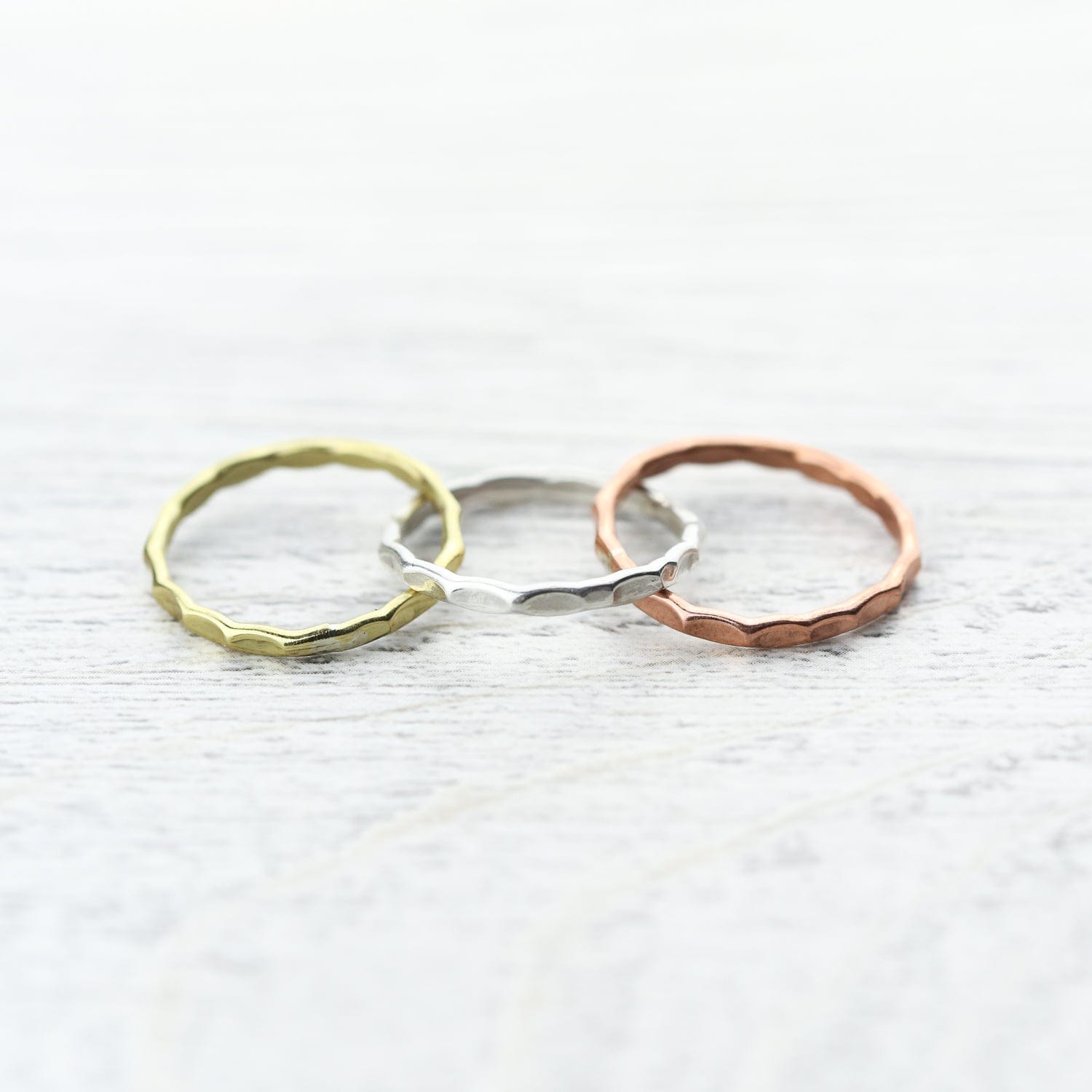 Astrological Three Metal Focus Ring for Anxiety