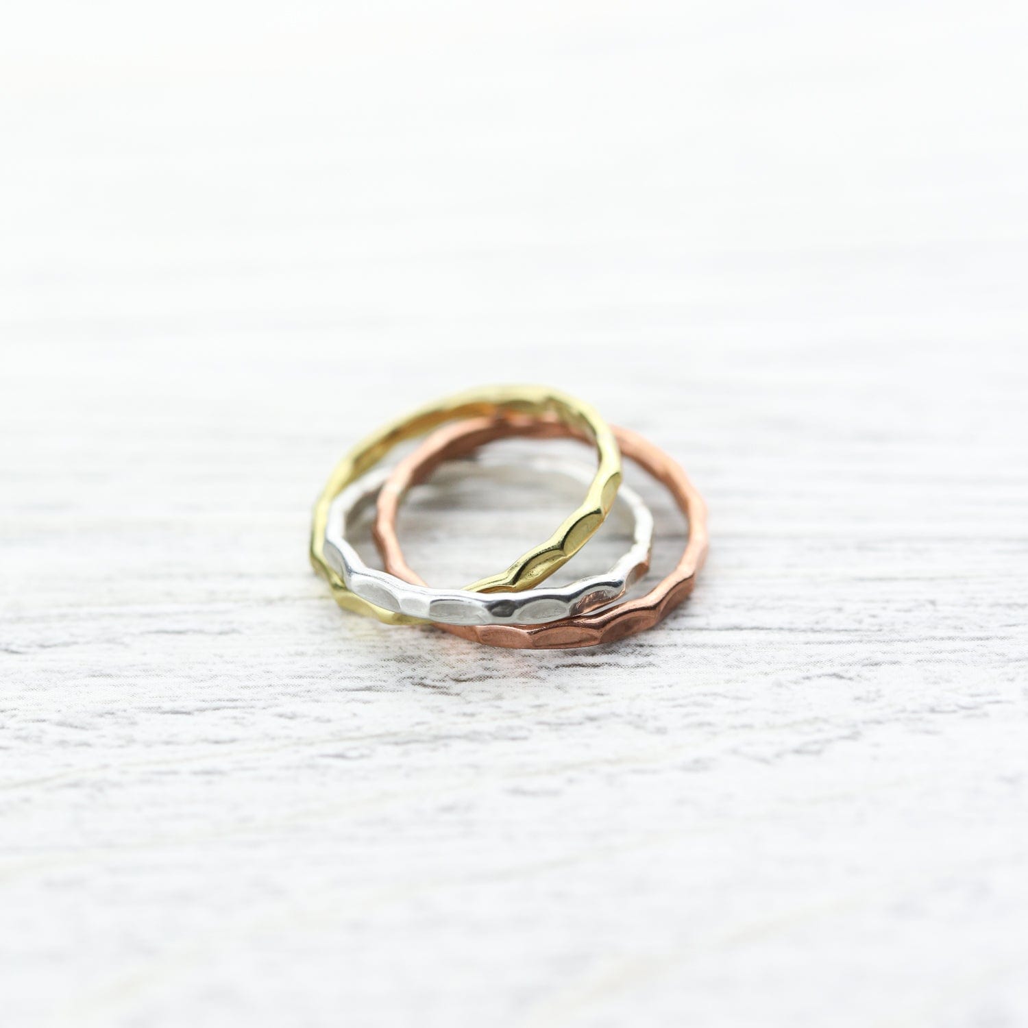 Astrological Three Metal Focus Ring for Anxiety