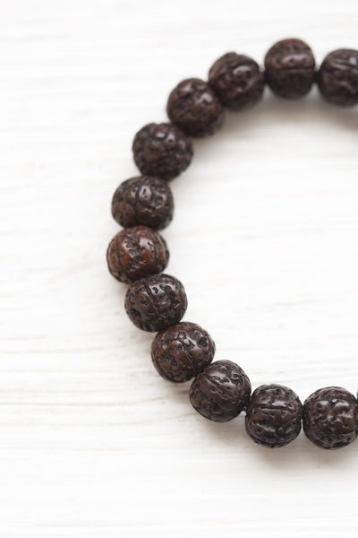 Bracelets Grounded Soul Rudraksha Wrist Mala