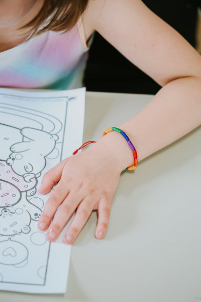Bracelets Rainbow Knotted Bracelet for Adults & Kids