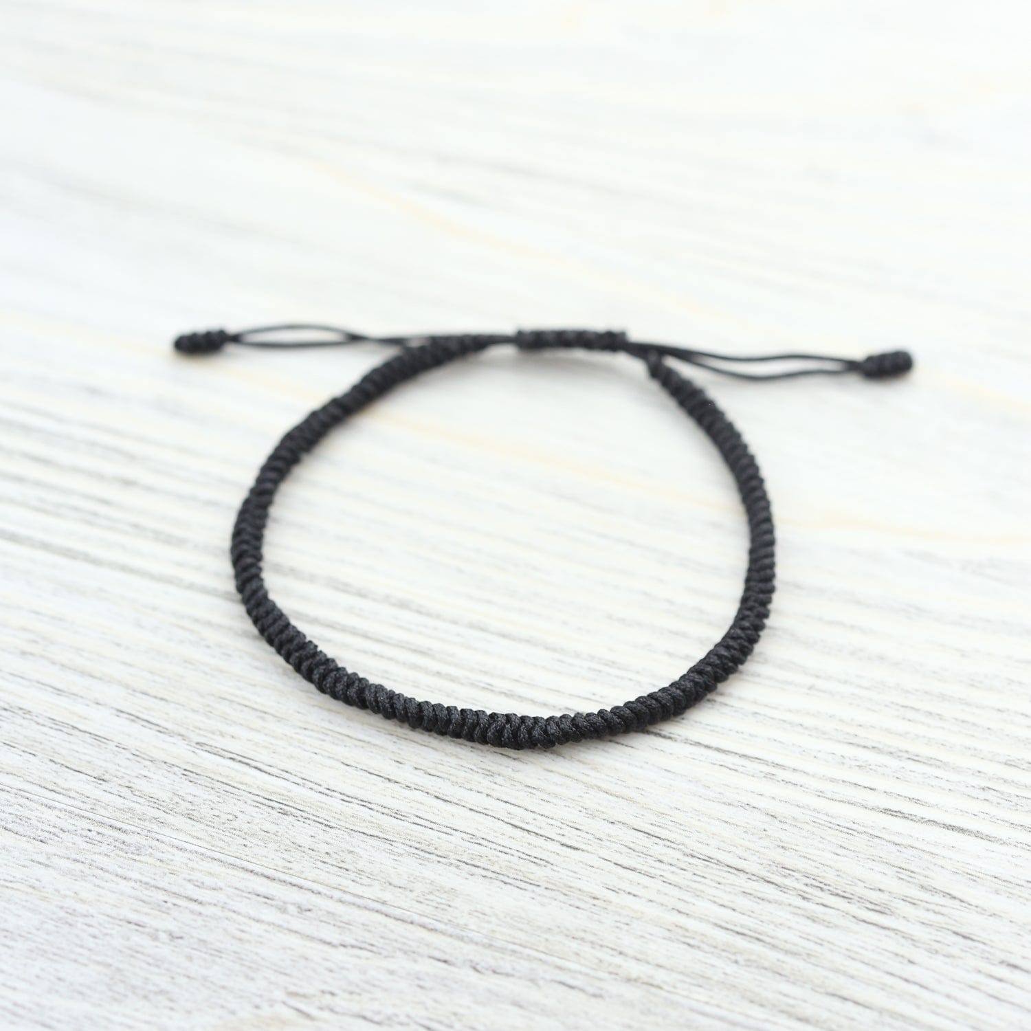 Bracelets Tibetan Traditions Black Knotted Bracelet