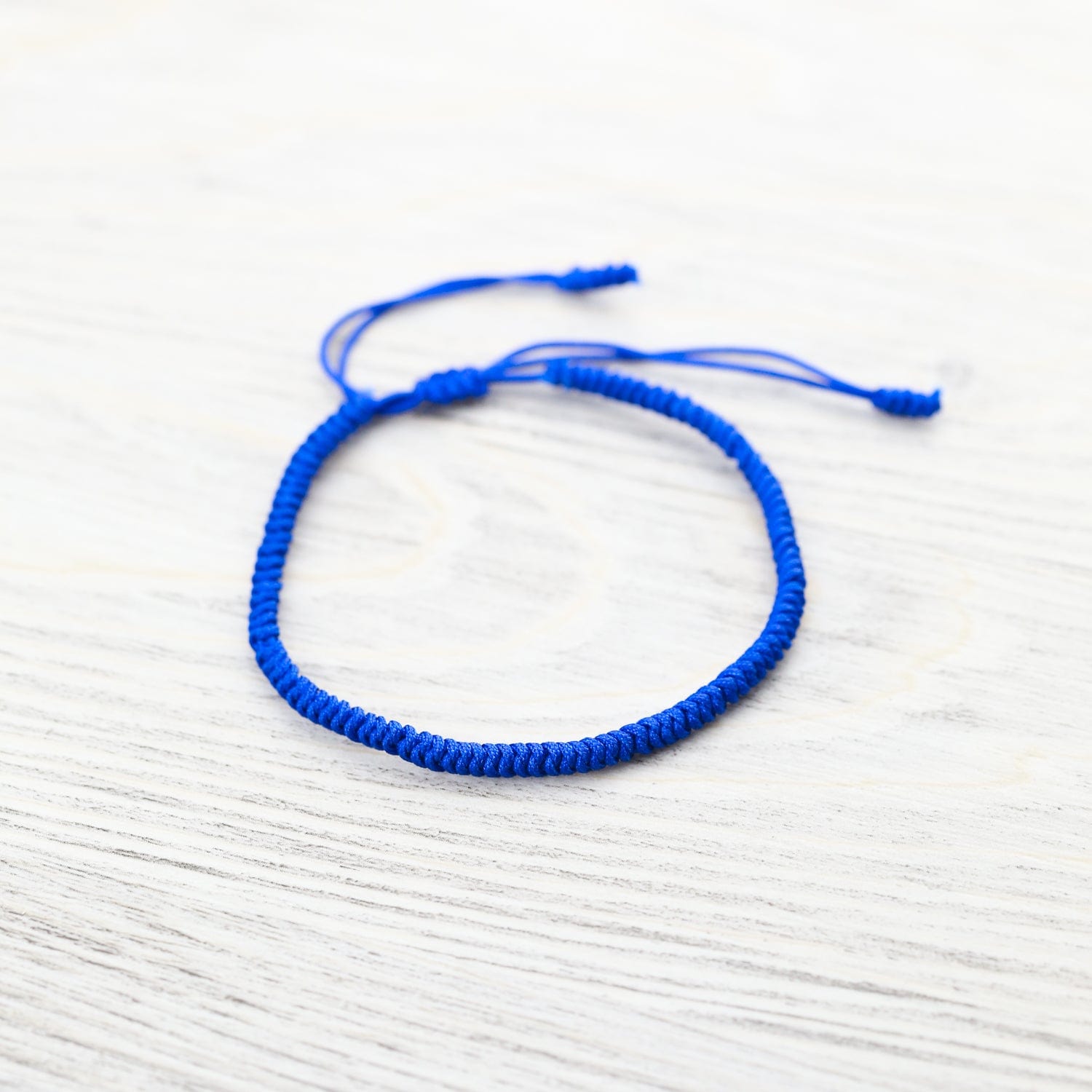 Tibetan Traditions Blue Knotted Bracelet
