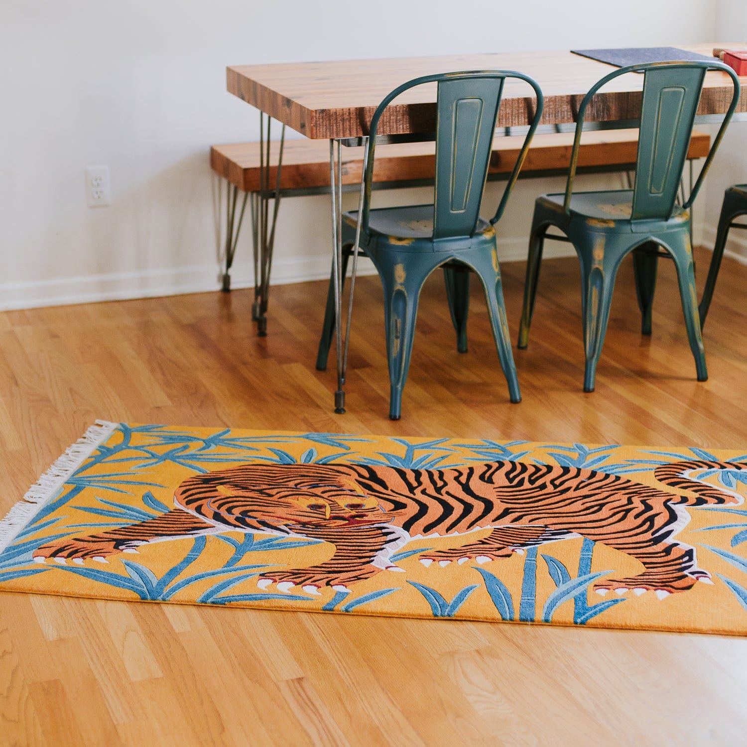 Handcrafted Wool Tiger Rugs - Made in Nepal - DharmaShop