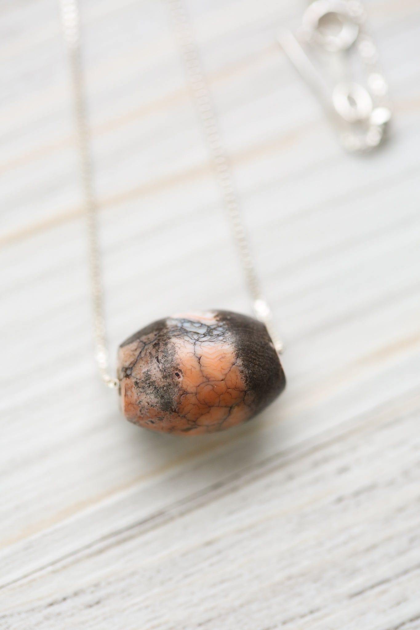 Dzi Beads Ancient Cinnabar Protodzi: Fire-formed Agate DZ226