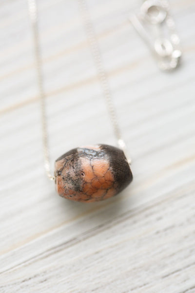 Dzi Beads Ancient Cinnabar Protodzi: Fire-formed Agate DZ226