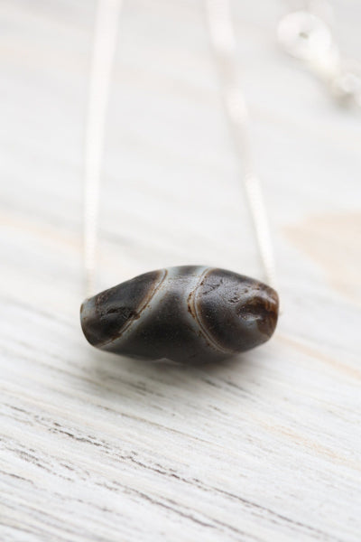 Dzi Beads Ancient Natural One-Eye Agate Bead DZ209