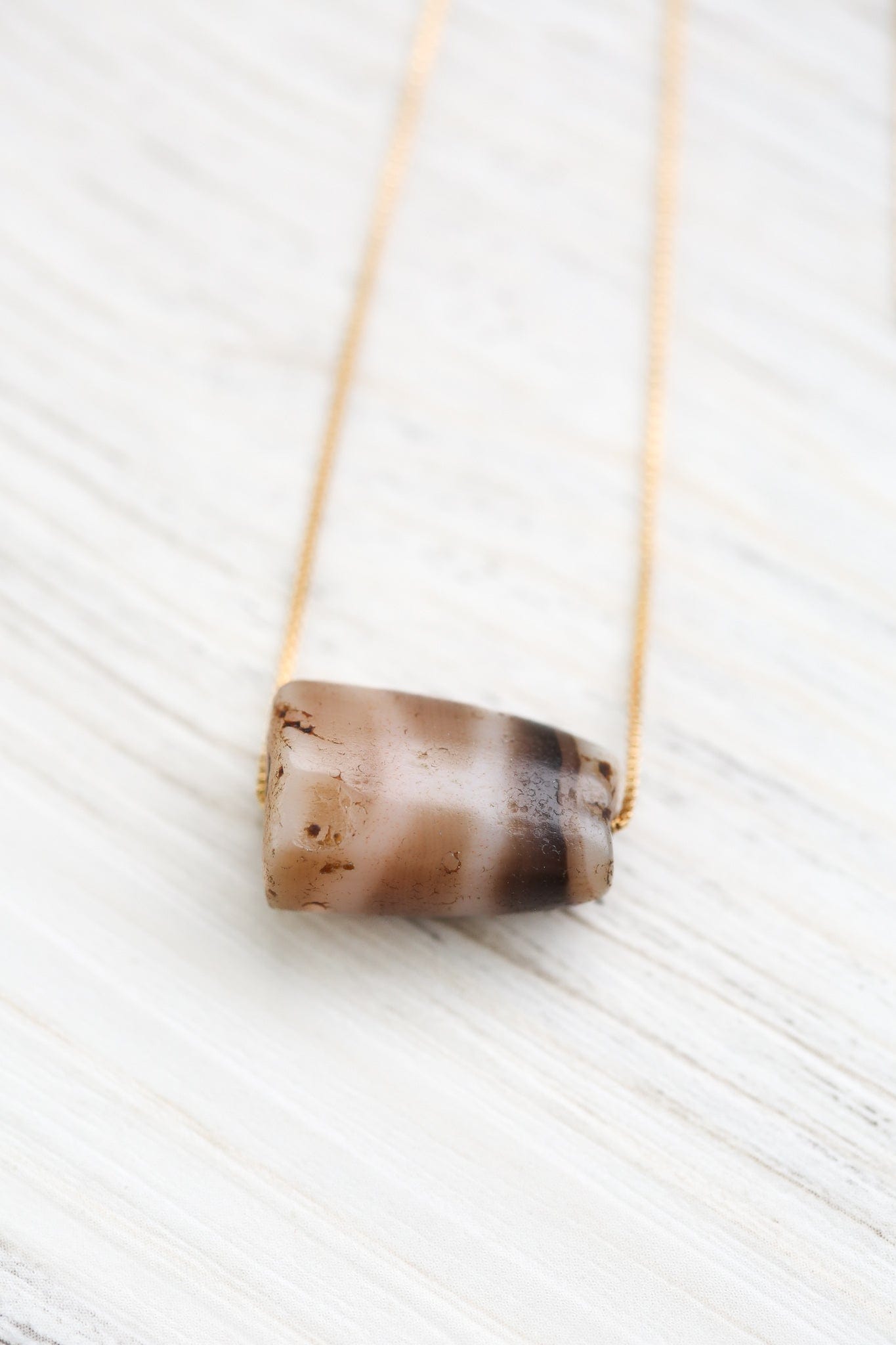 Dzi Beads Antique Longevity Dzi Bead DZ207