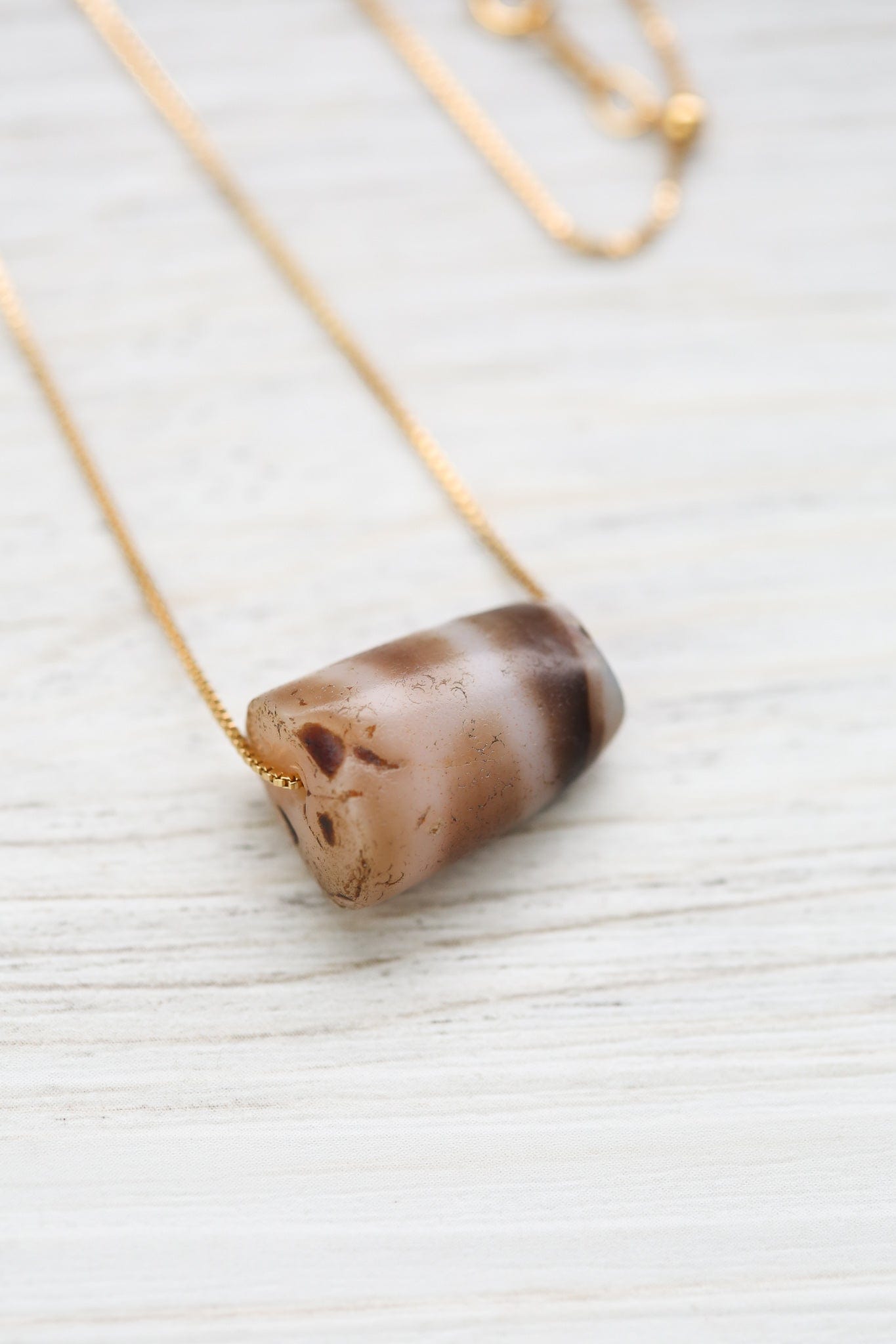 Dzi Beads Antique Longevity Dzi Bead DZ207