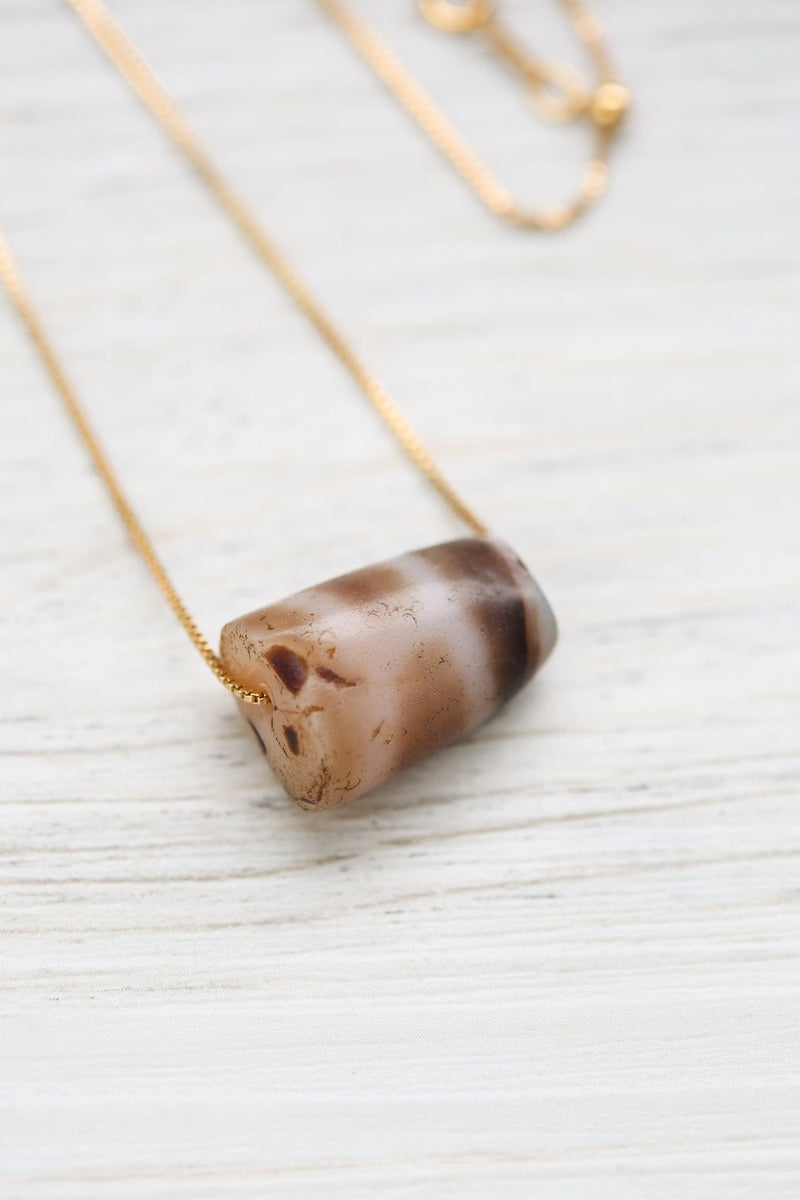 Dzi Beads Antique Longevity Dzi Bead DZ207