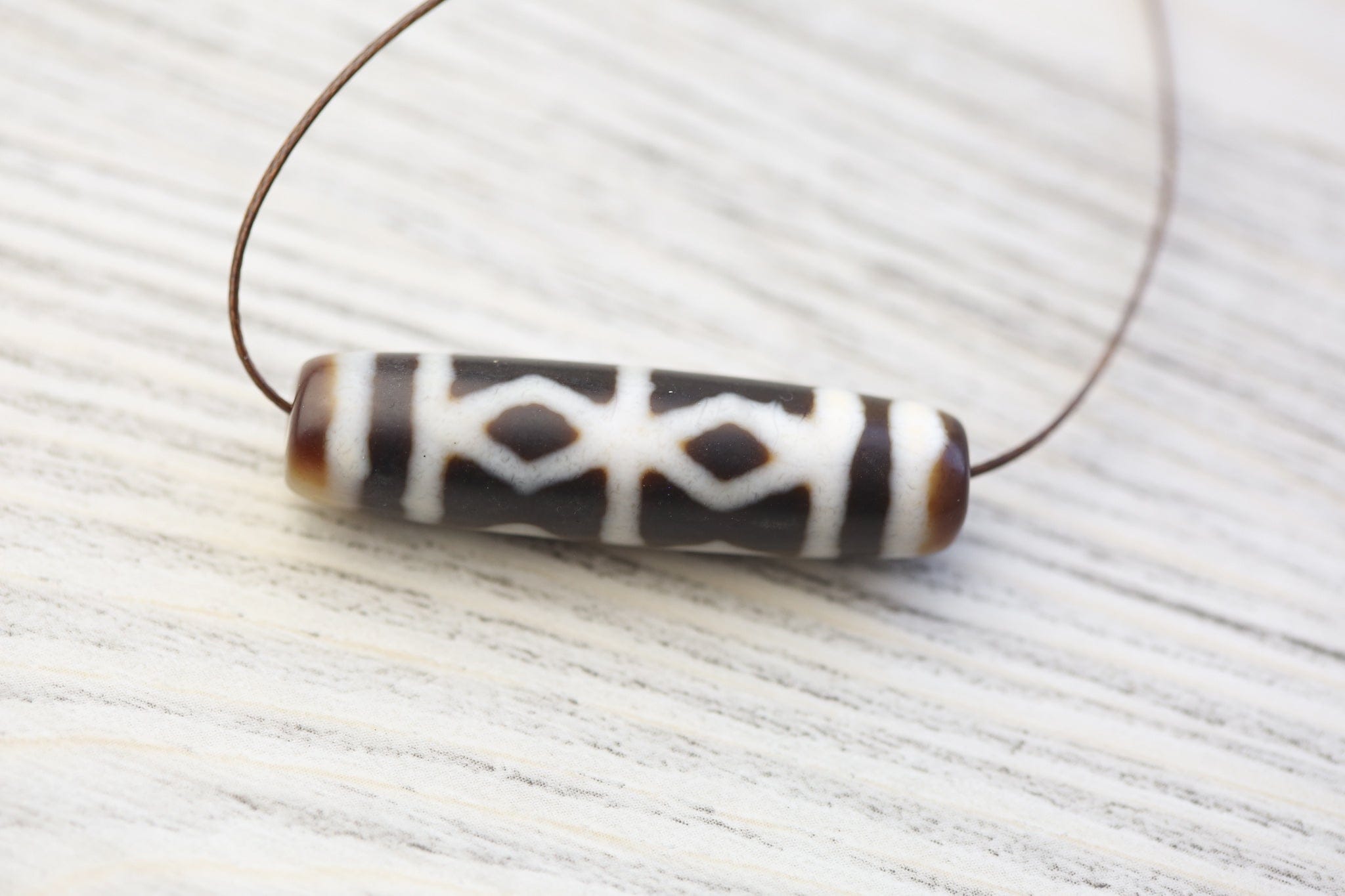 Dzi Beads Double Dorje Protection Dzi DZ220