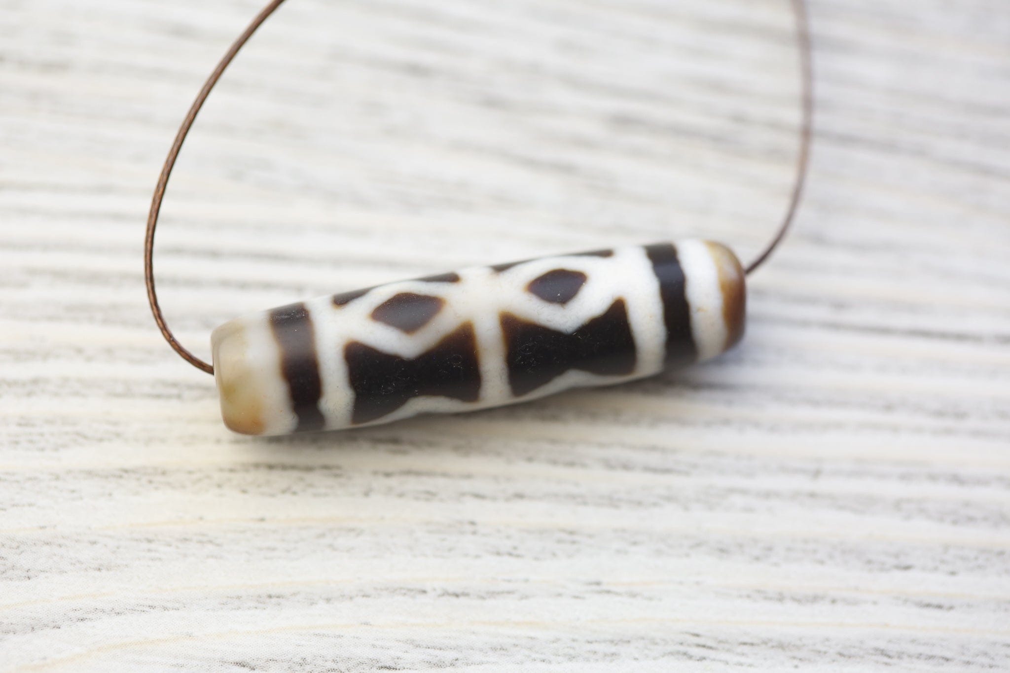 Dzi Beads Double Dorje Protection Dzi DZ220