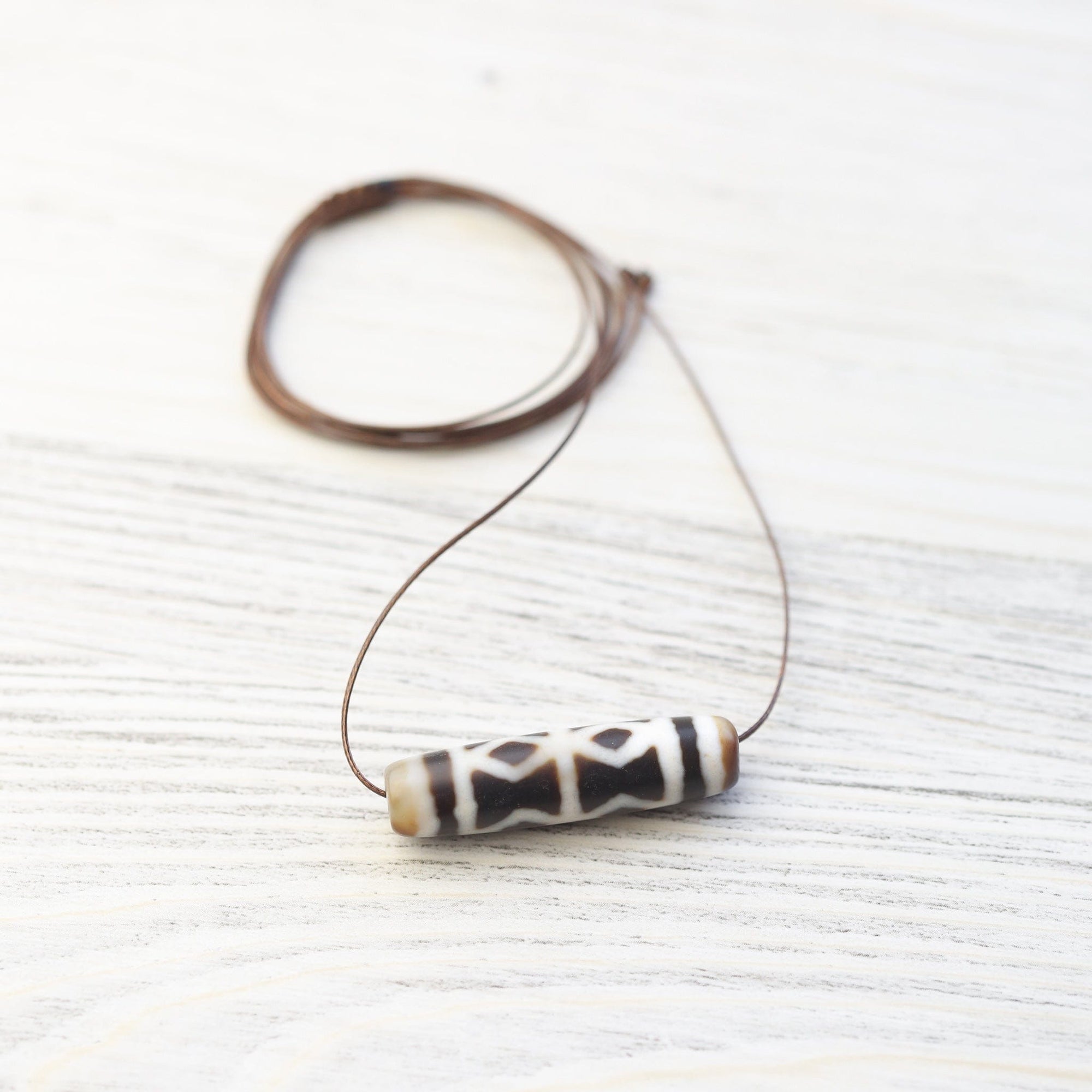 Dzi Beads Double Dorje Protection Dzi DZ220