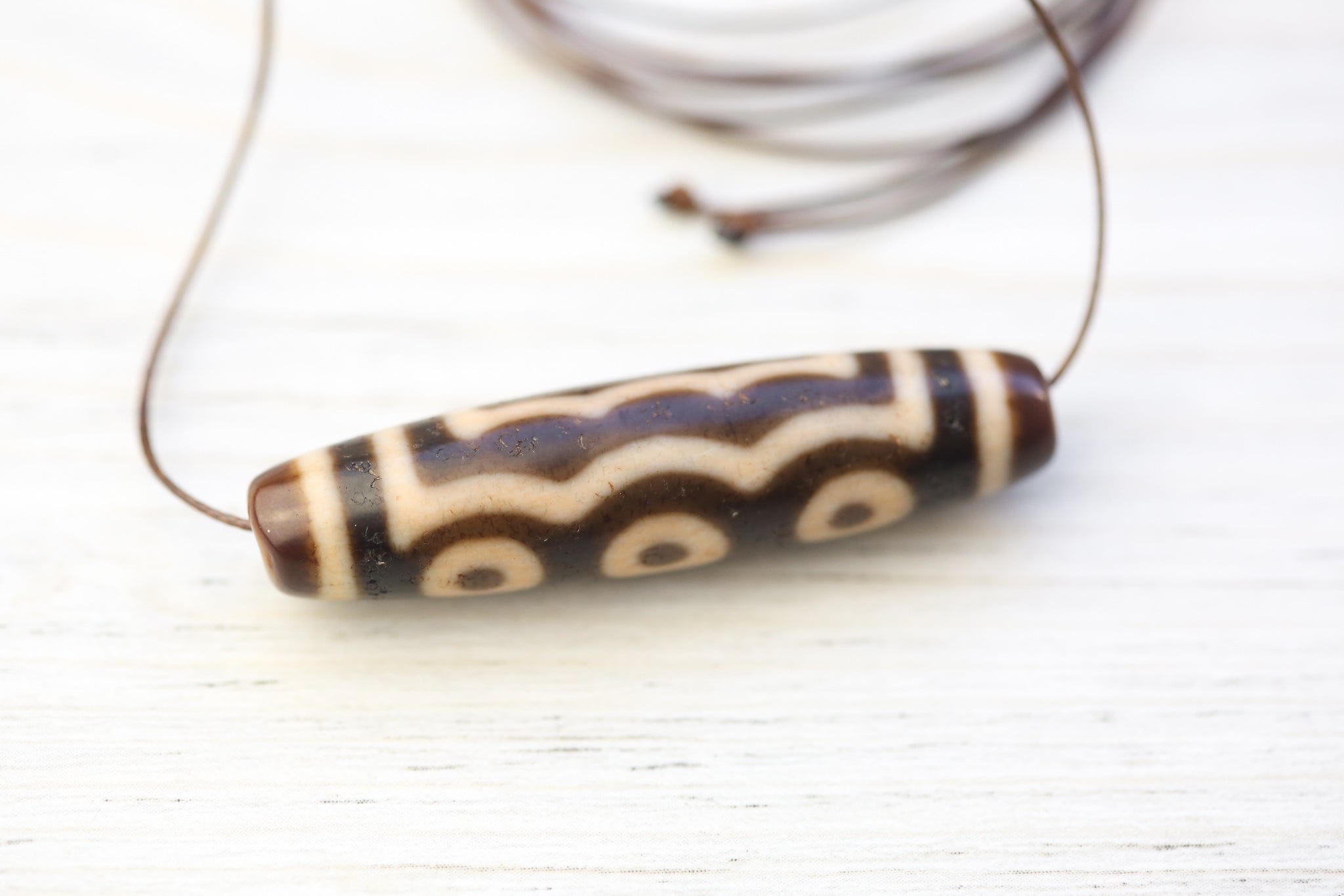 Dzi Beads Five Eye Elements Dzi Bead DZ223