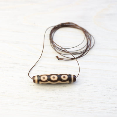 Dzi Beads Five Eye Elements Dzi Bead DZ223