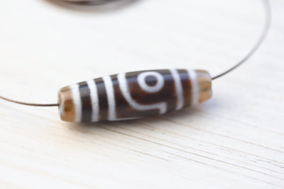 Dzi Beads Harmonious Two Eye Dzi DZ206