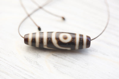 Dzi Beads Harmonious Two Eye Dzi DZ215