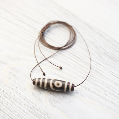 Dzi Beads Harmonious Two Eye Dzi DZ215