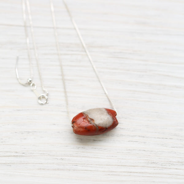 Pema Raka Blood Lotus Bead - Crystalline Carnelian - DharmaShop