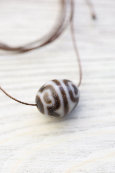 Dzi Beads Powerful Lotus Dzi Bead DZ218