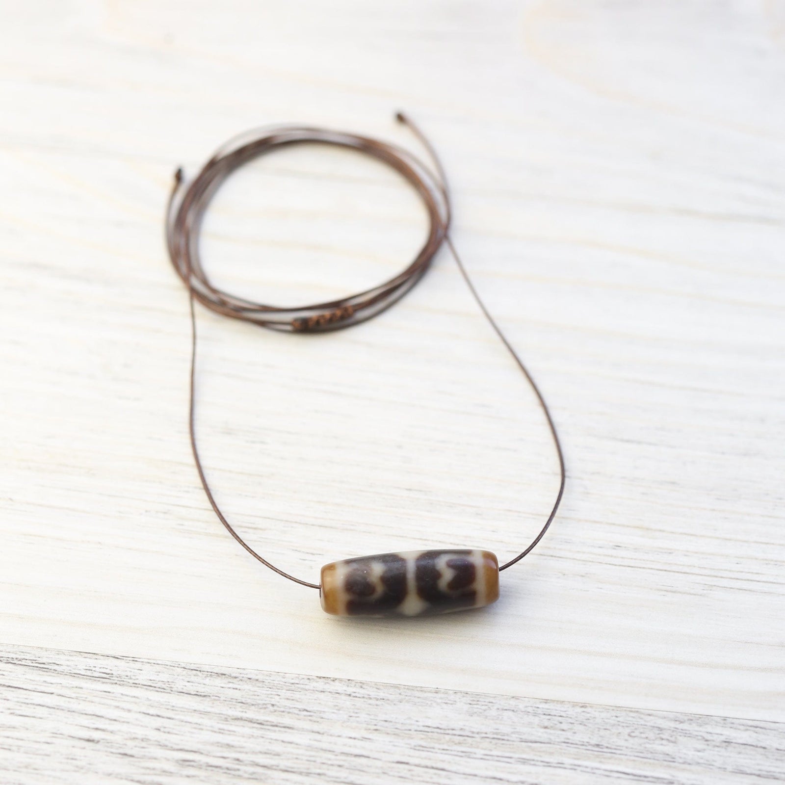 Dzi Beads Six Lotus Purity Dzi DZ225