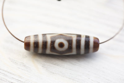 Dzi Beads Three Stars of Luck Dzi DZ216