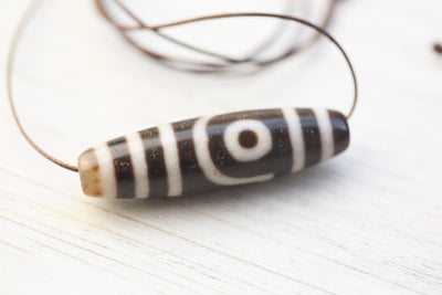 Dzi Beads Two Eye Stability Dzi Bead DZ214