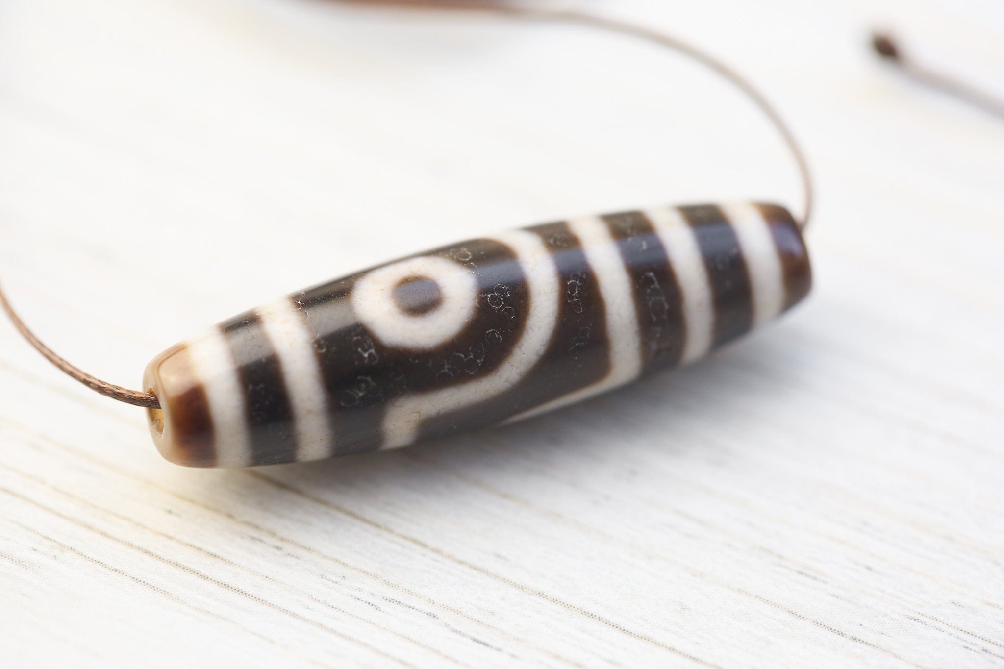 Dzi Beads Two Eye Stability Dzi Bead DZ214