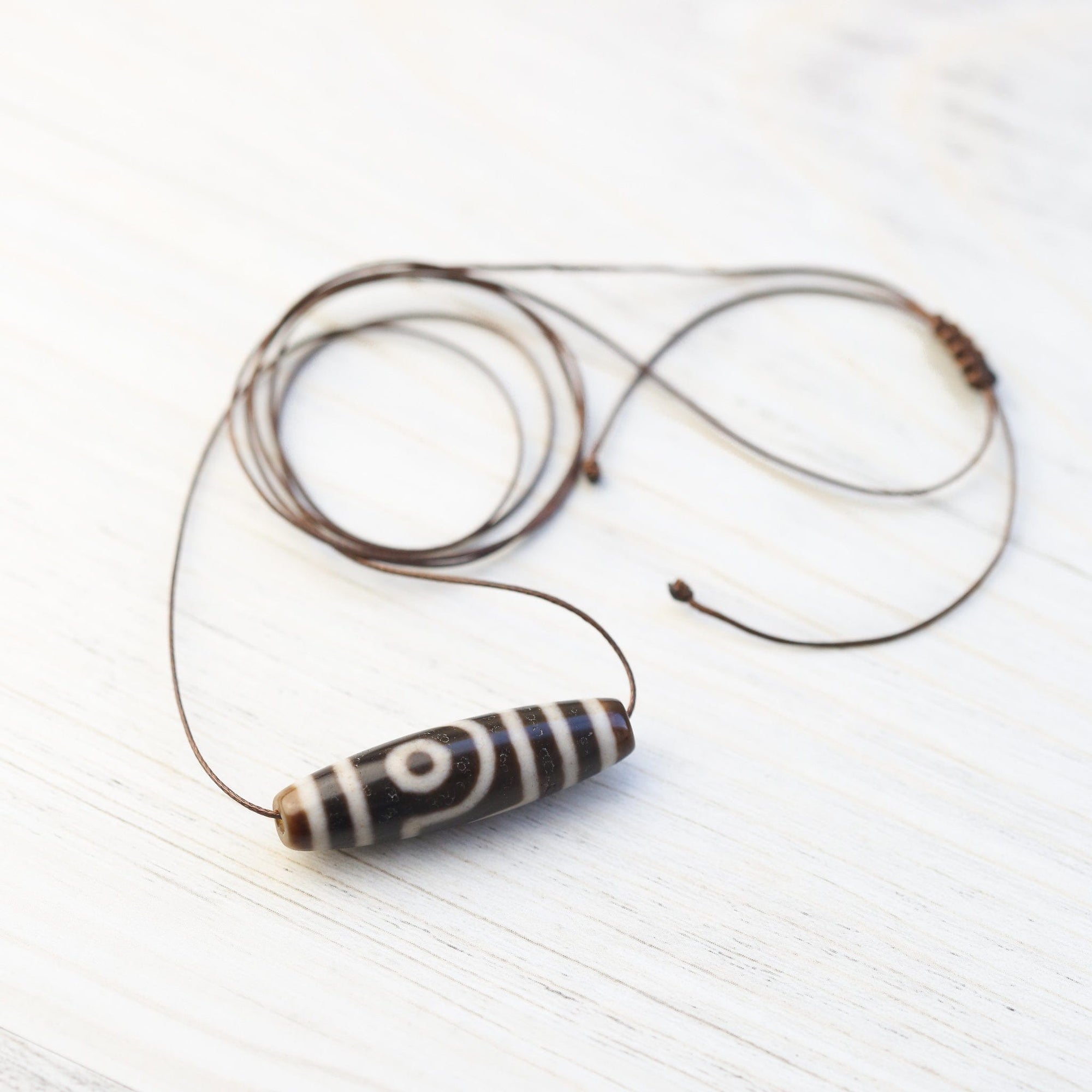 Dzi Beads Two Eye Stability Dzi Bead DZ214