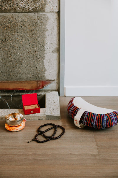 Home Crescent Moon Meditation Cushion