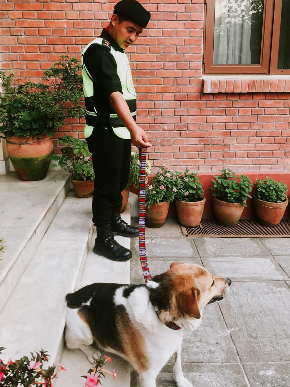 Lifestyle Bhutanese Heritage Dog Collar & Leash Set