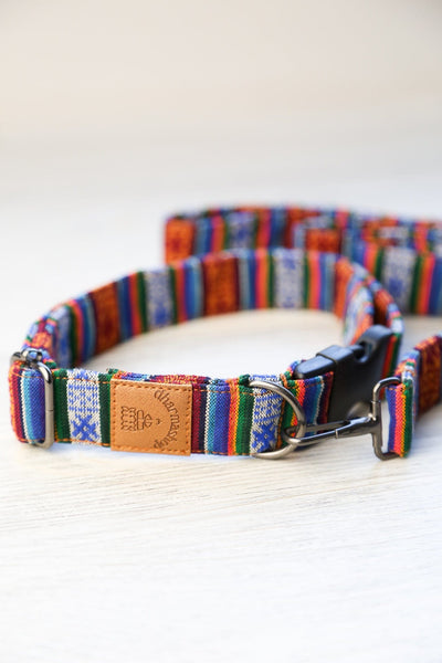 Lifestyle Bhutanese Heritage Dog Collar & Leash Set