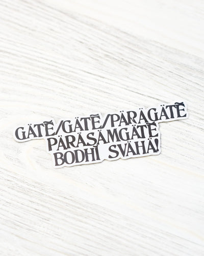 Lifestyle Heart Sutra Mantra Sticker Heart Sutra Mantra Sticker AA015