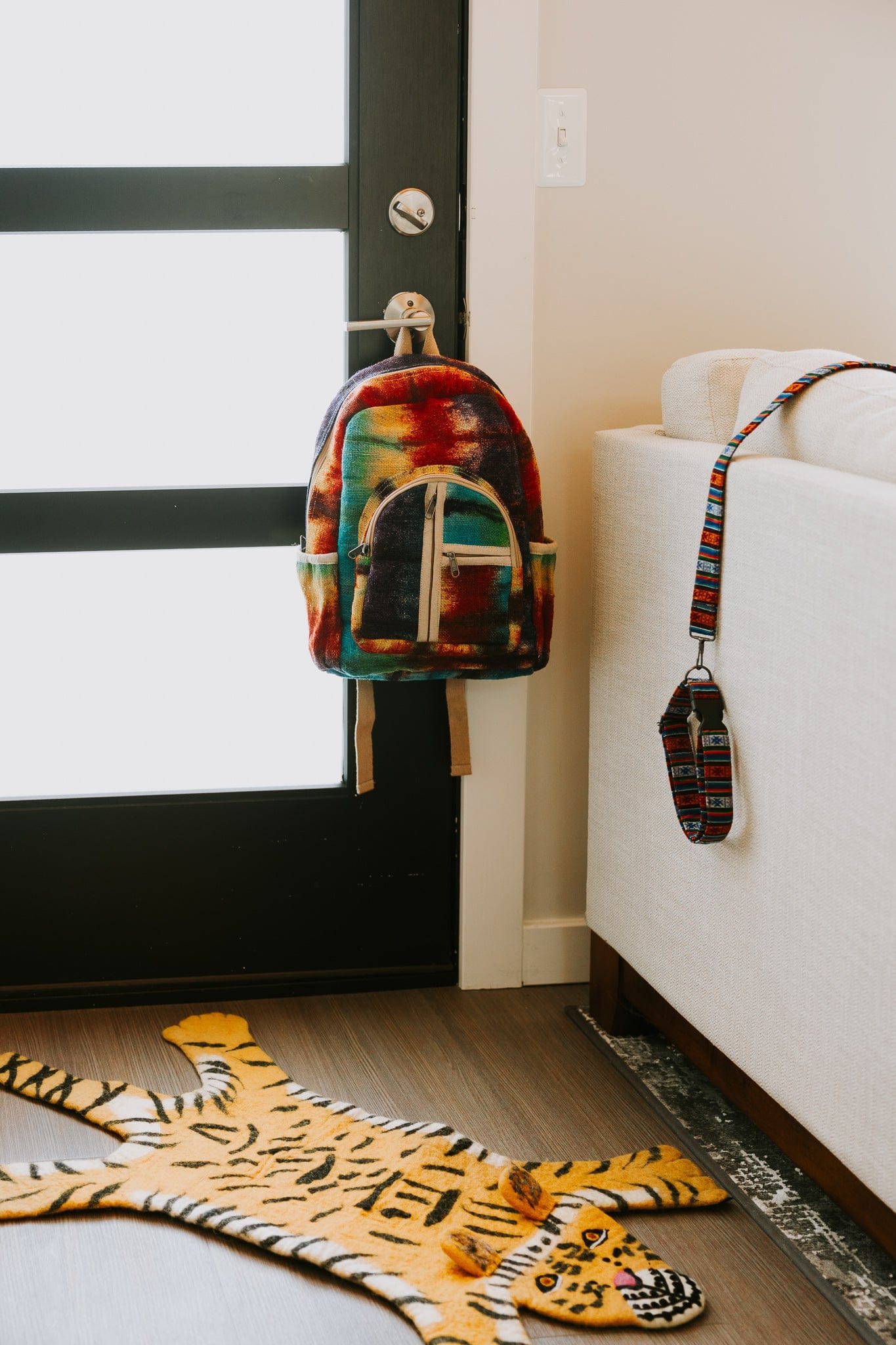 Lifestyle Rainbow Tie-Dye Himalayan Hemp Backpack FB552