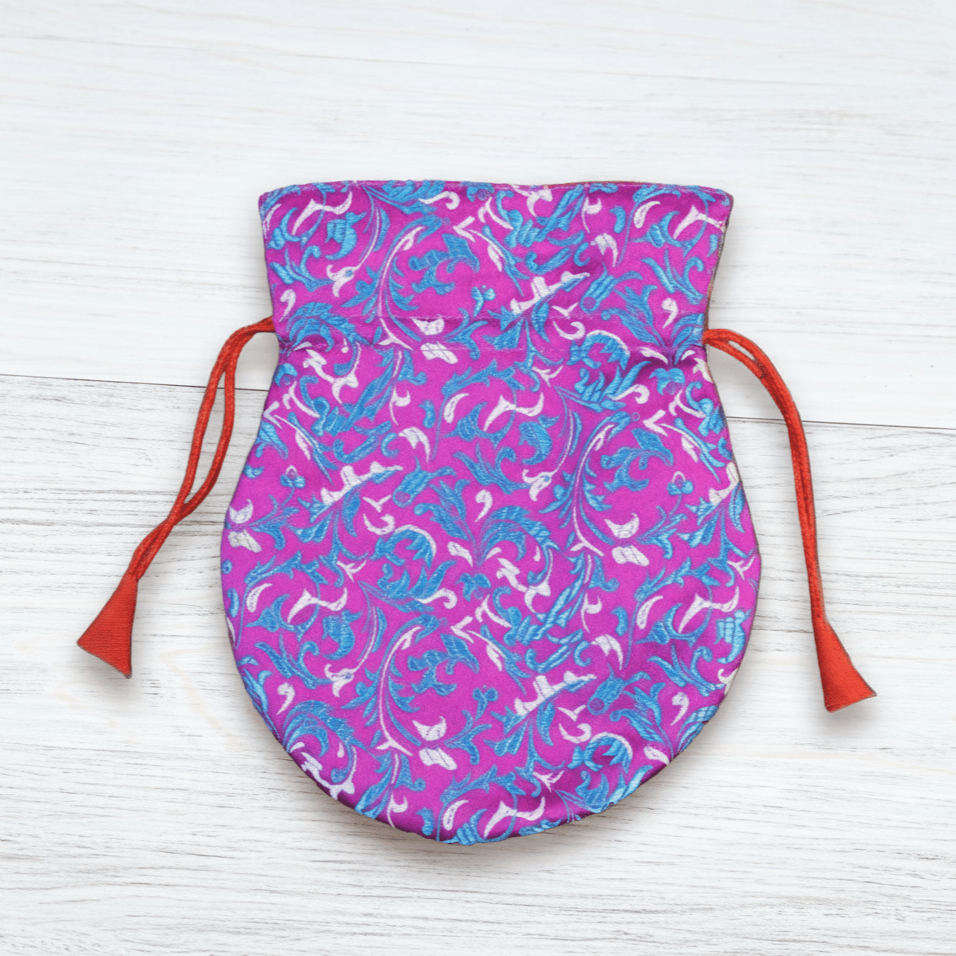 Mala Accessories Purple Cotton Mala & Keepsake Pouch fb442